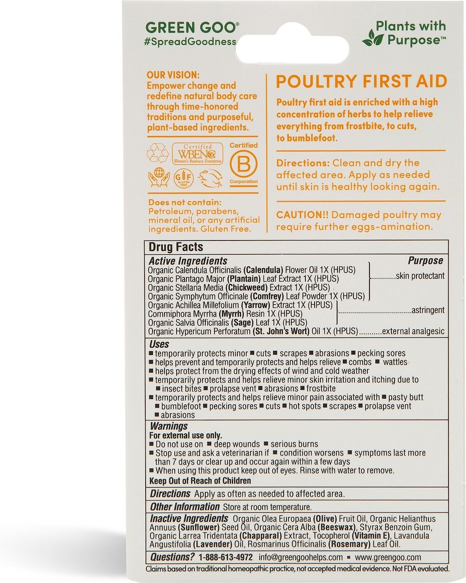 Green Goo Poultry First Aid