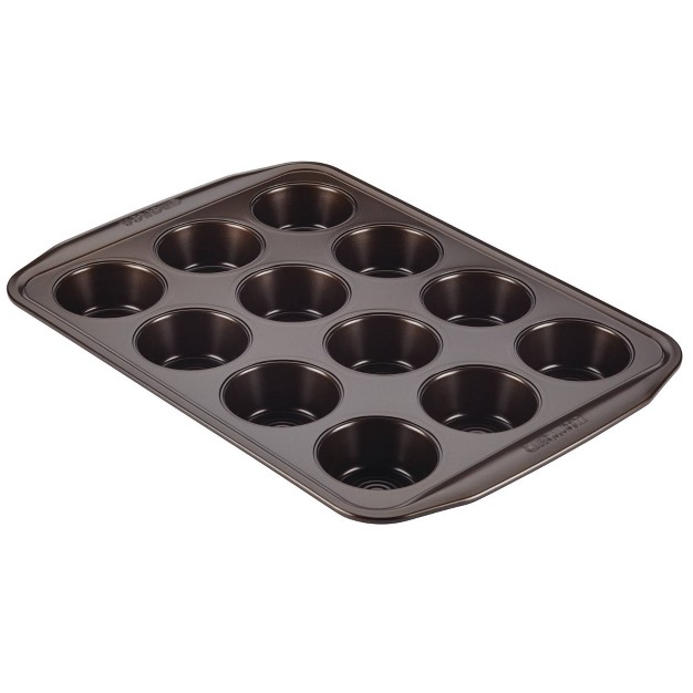 Circulon 12 Cup Muffin Pan Chocolate