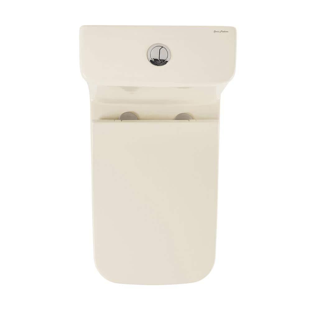 Swiss Madison Carre 1piece 1116 GPF Dual Flush Square Toilet in Bisque Seat Included