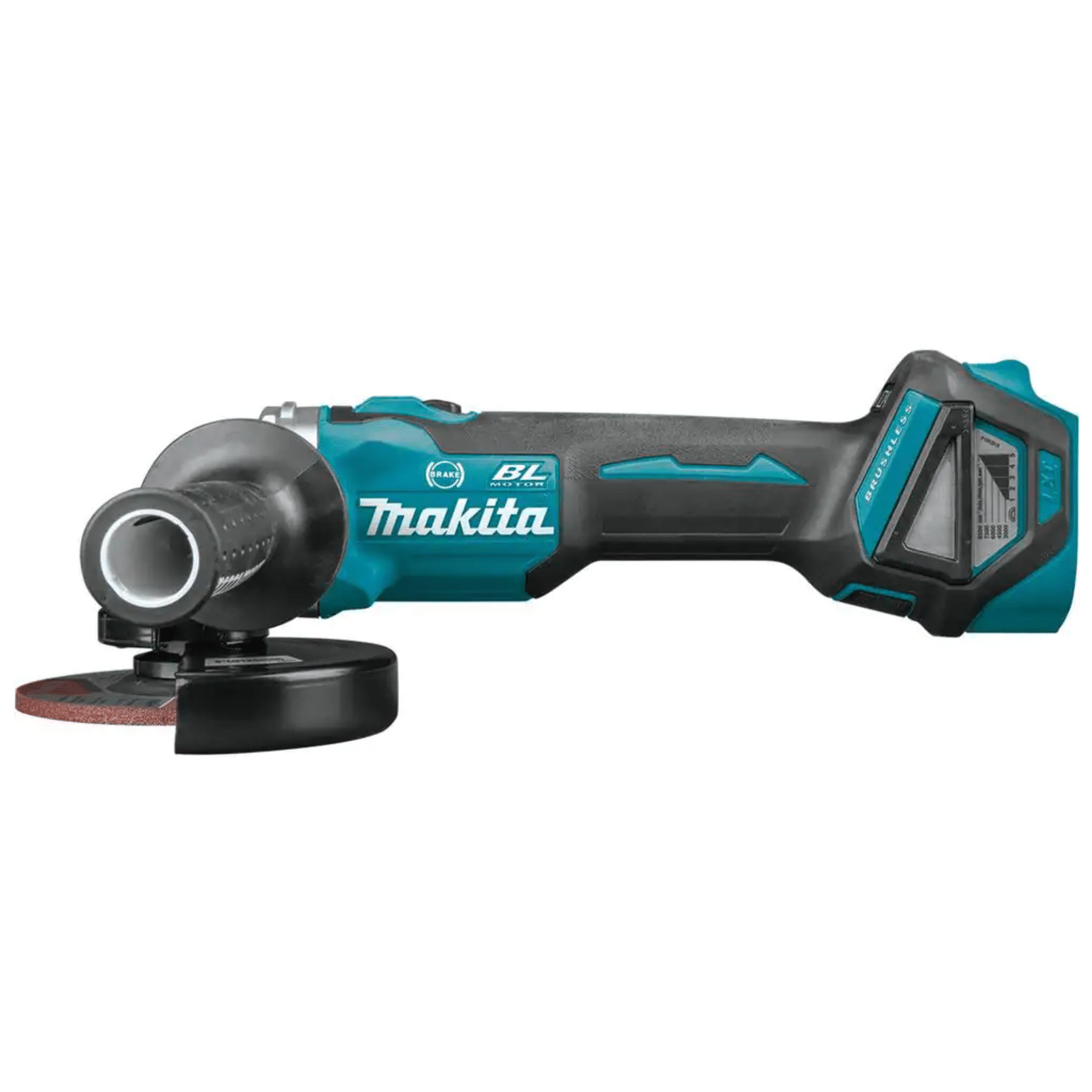 Makita 18-Volt LXT Brushless 4-1/2 in. / 5 in. Cordless Cut-Off/Angle Grinder with Electric Brake， Tool Only (XAG16Z)