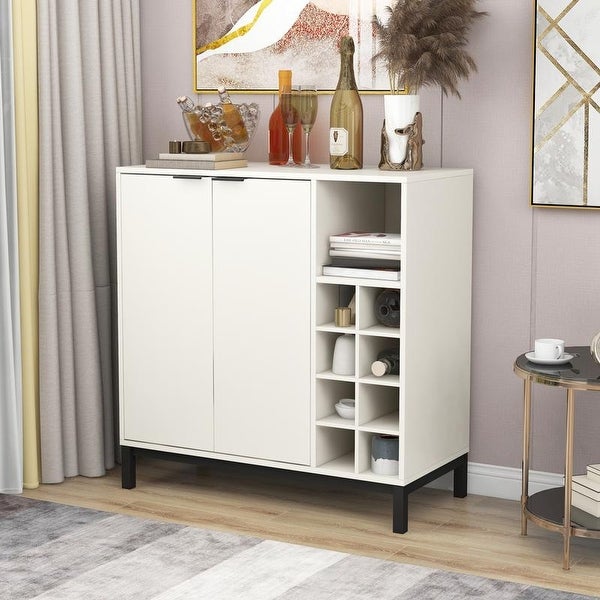 34 Inch Storage Sideboards Buffets with Wine Racks