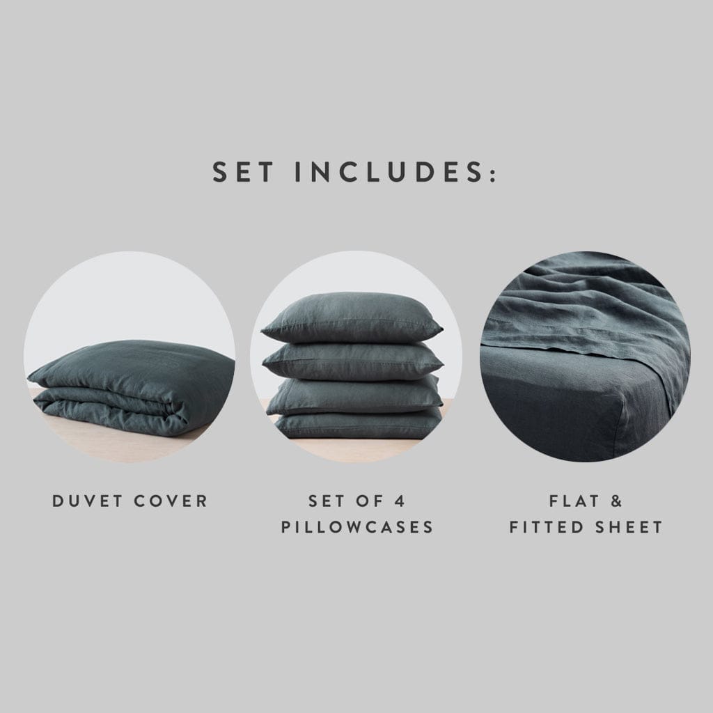 Stonewashed Linen Bed Bundle