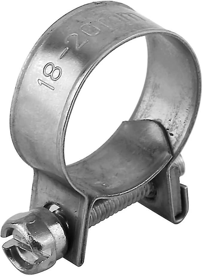 10 Pack Heavy Duty Stainless Steel Fuel Hose Clamps 6mm-20mm Optional Size For Plumbing (18-20mm)