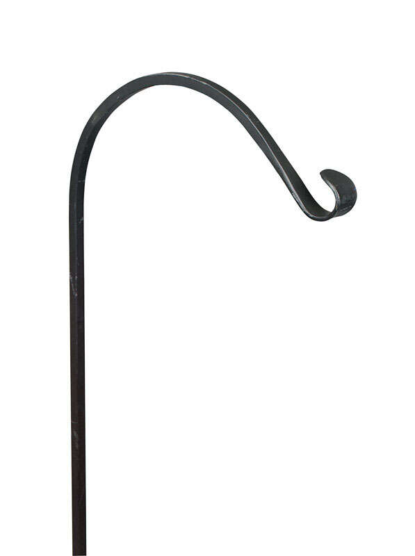 Panacea Black Steel 64 in. H Single Crook Plant Hook 1 pk