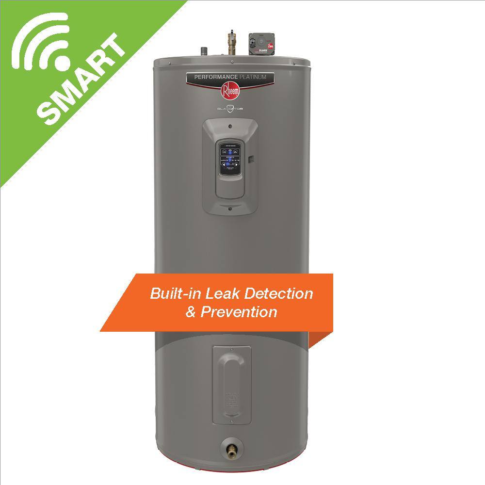 Rheem Gladiator 40 Gal. Medium 12 Year 55005500-Watt Smart Electric Water Heater with Leak Detection and Auto Shutoff XE40M12CS55U1