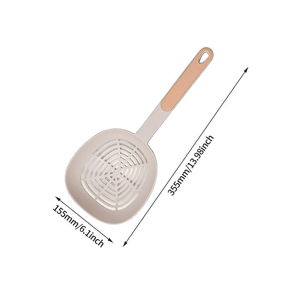 Anti Scald Ergonomic Home Kitchen Long Handle Skimmer Strainer Heat Resistant