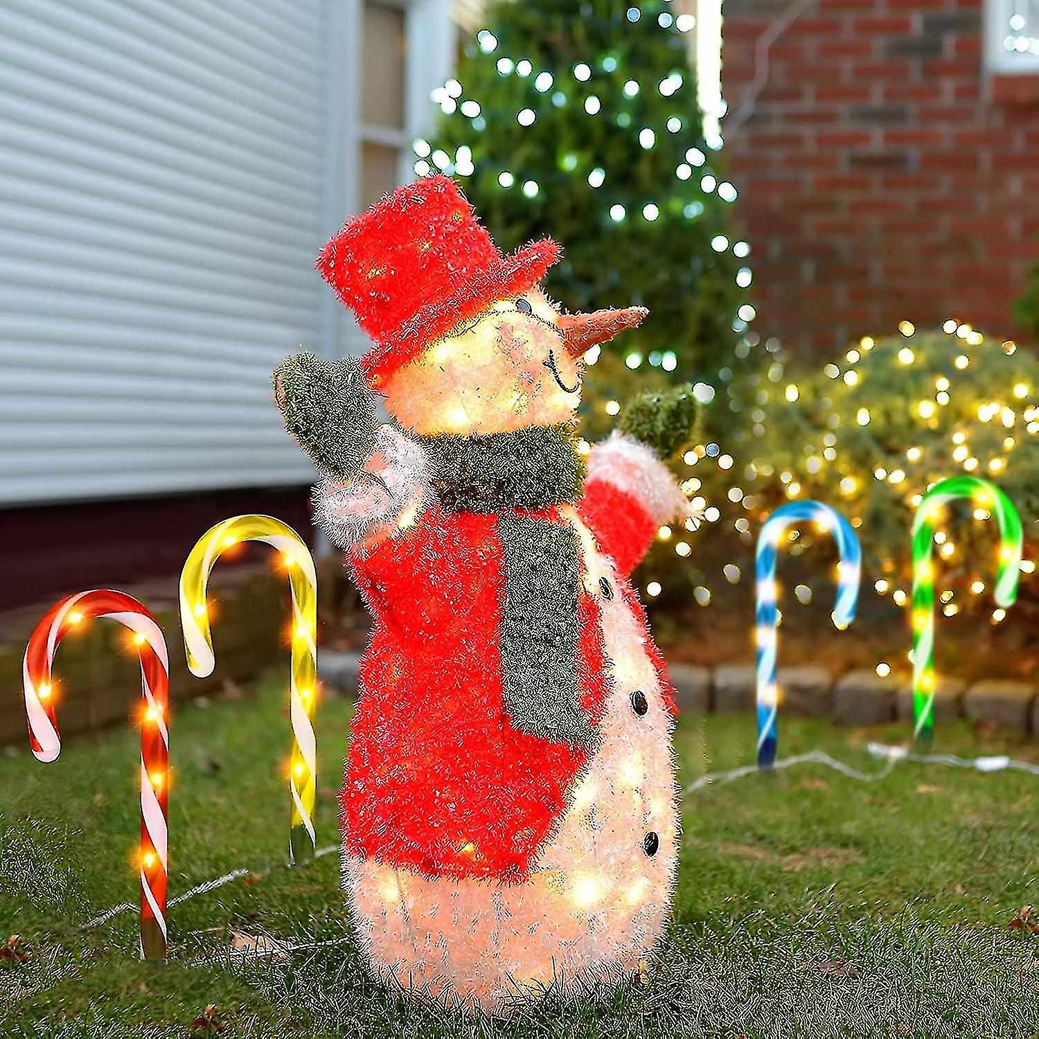 Christmas Solar Candy   Lights Candy   Pathway Markers Lights Set Of Xmas Led Yard Lawn Indoor Outdo