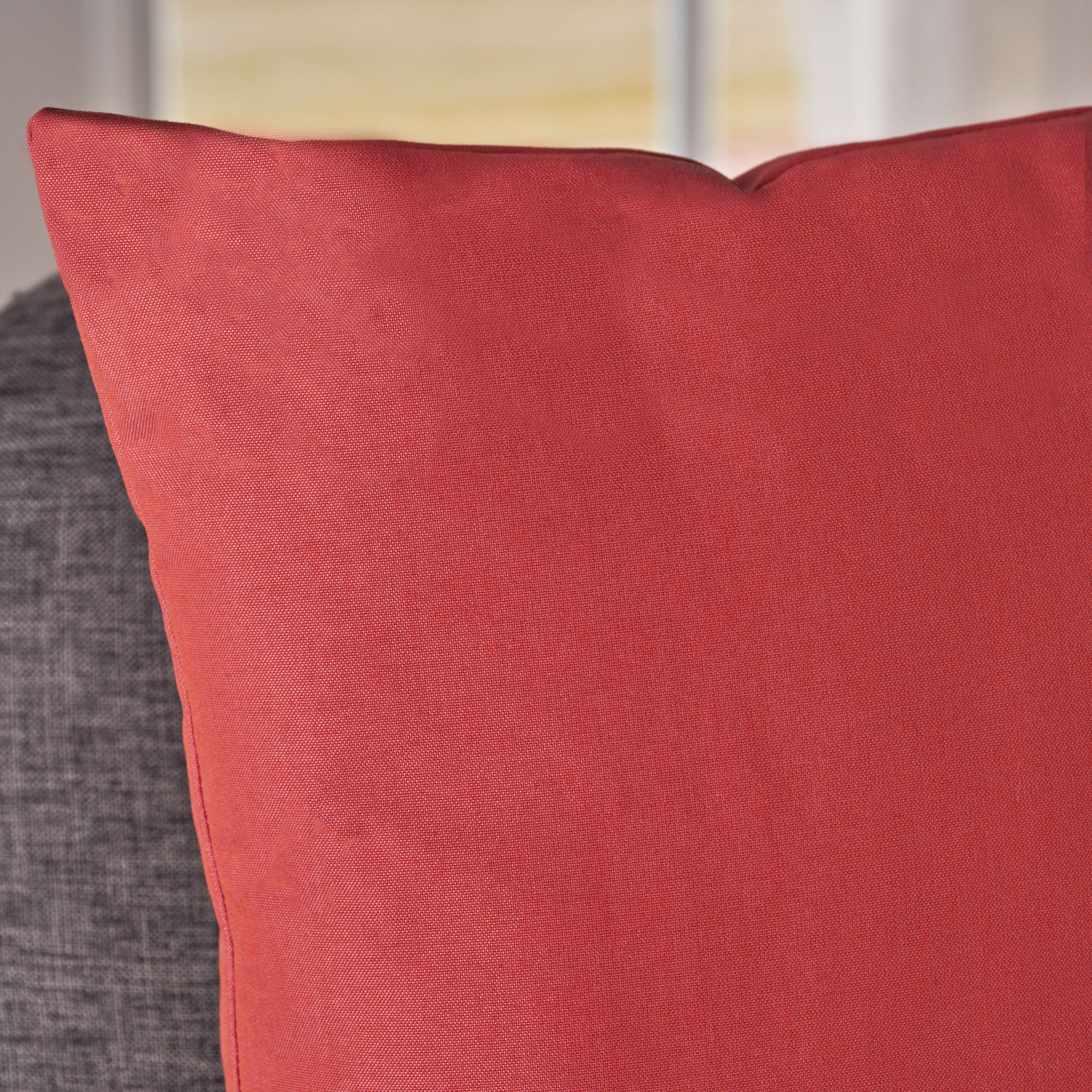 Kaffe Indoor Red Water Resistant Rectangular Throw Pillow