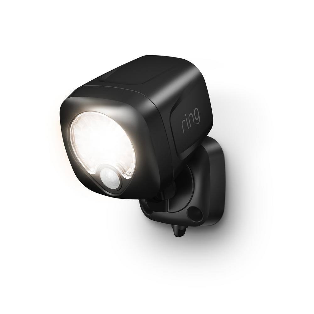 Ring Smart Lighting Black Motion Activated Outdoor Integrated LED Spotlight Battery 5B11S8-BEN0