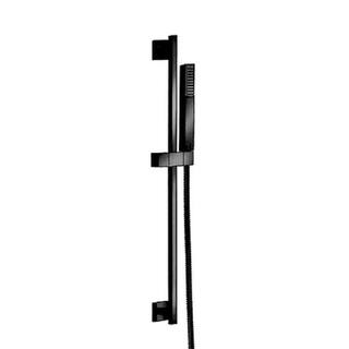 LaToscana Quadro 1-Spray Slide Bar Handheld Shower in Matte Black QUBL129