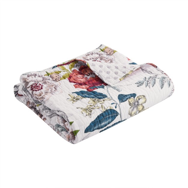 Montecito Floral Quilted Throw Levtex Home