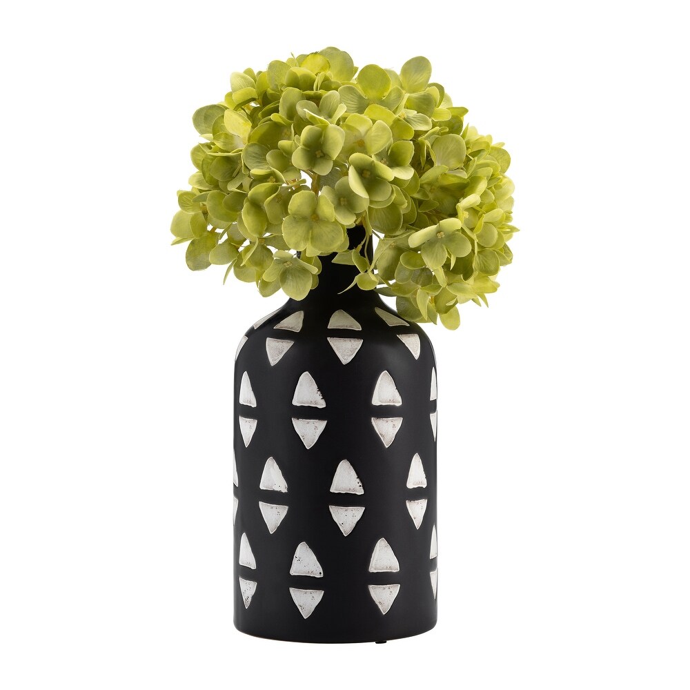 Black and White Decorative Ceramic Vase Contemporary 10\