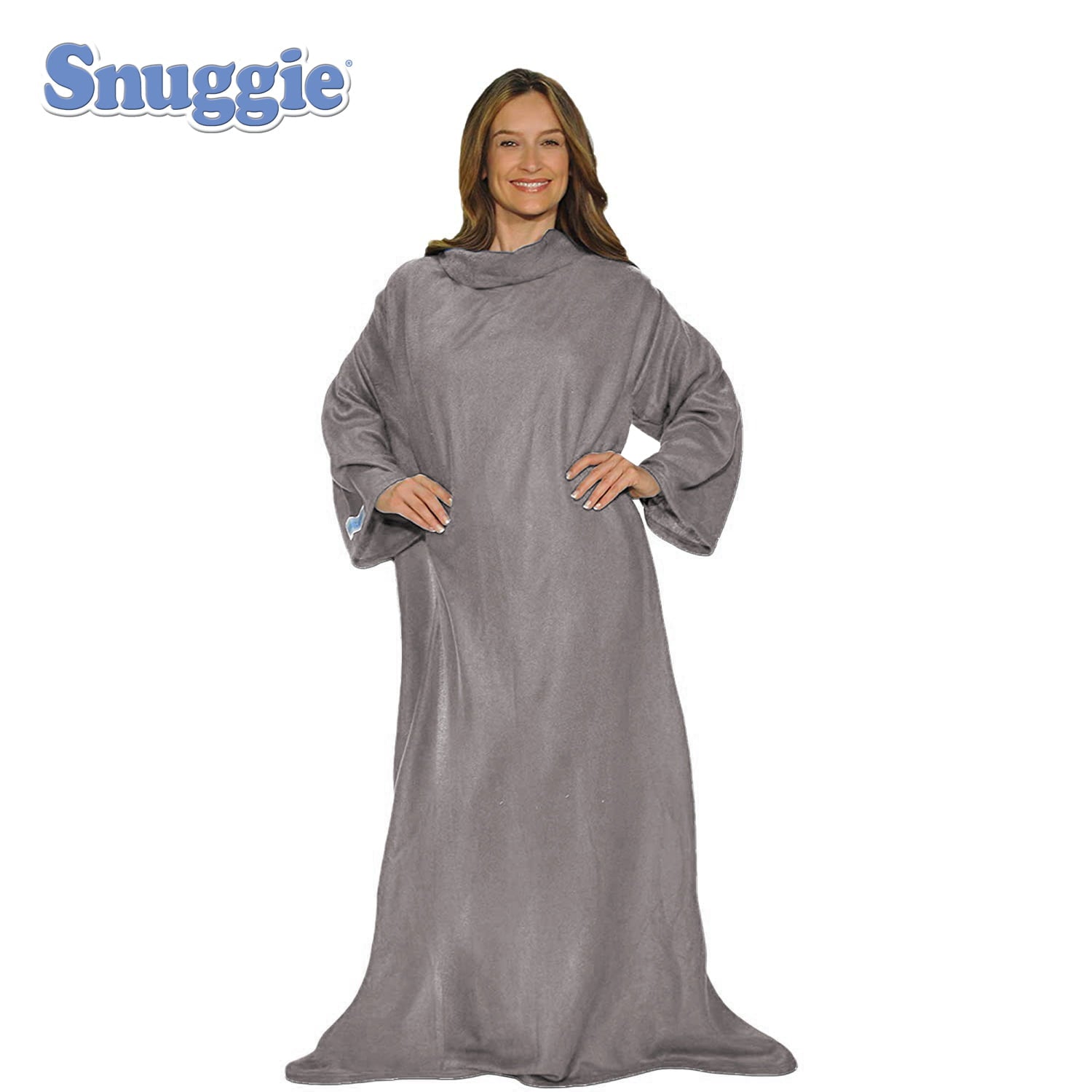 Snuggie the Original Wearable Blanket That Has Sleeves， One Size， Charcoal