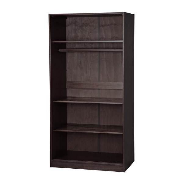 Palace Imports 100% Solid Wood 2-Sliding Door Wardrobe Armoire with Optional Mirrored Doors - - 20000830