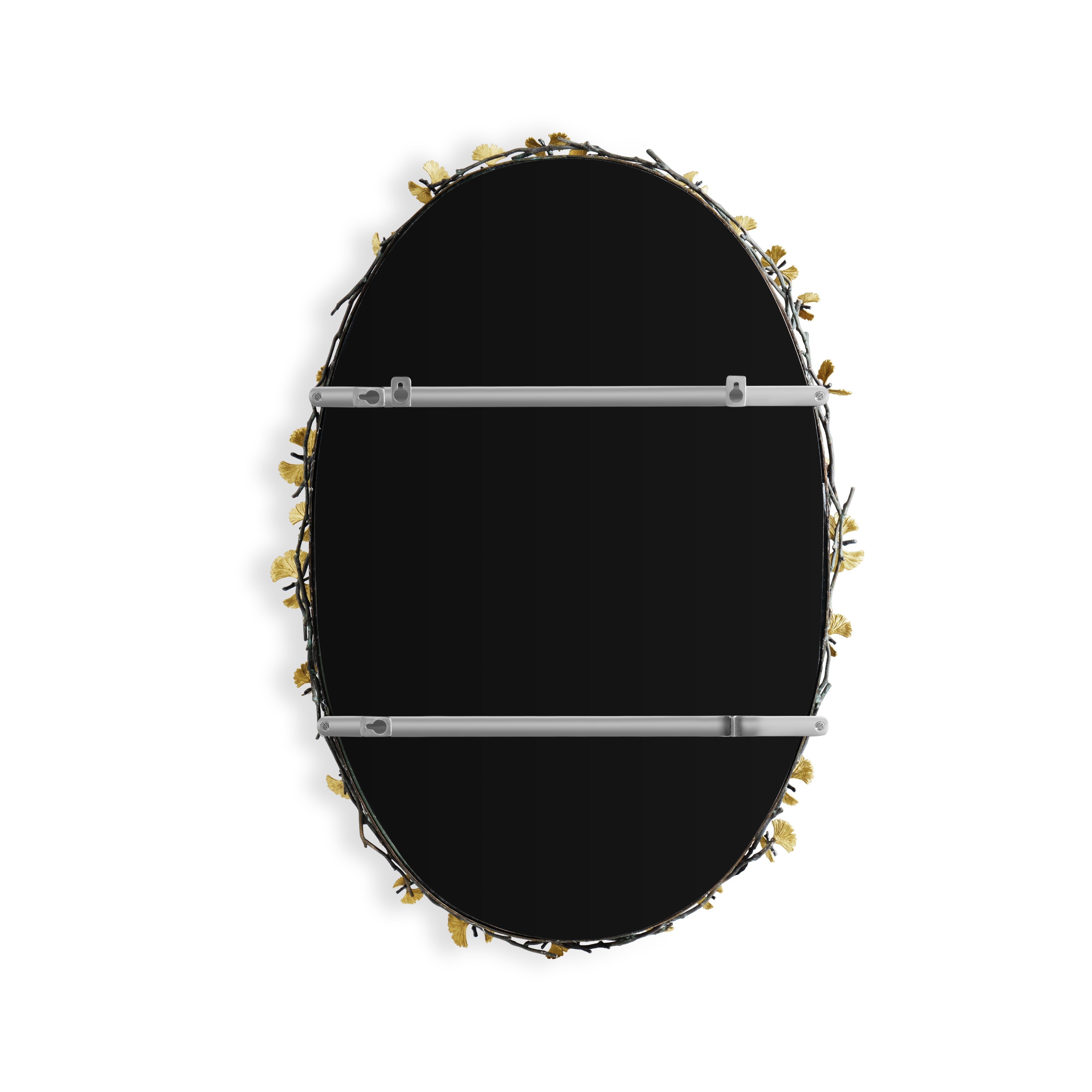 Butterfly Ginkgo Oval Mirror