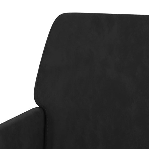 vidaXL Accent Chair Modern Single Sofa Side Chair for Living Room Black Velvet   Midcentury   Armchairs And Accent Chairs   by vidaXL LLC  Houzz