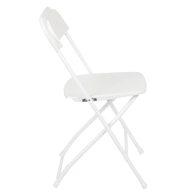 Flash Furniture 10-Pack White Standard Folding Chair with Solid Seat (Indoor)