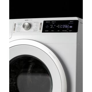 Summit Appliance 24 in. 2.3 cu.ft. 240-Volt Stackable in White Front Loading Washing Machine SLW241W