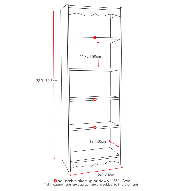 Sonax Hawthorn Tall Bookcase   Transitional   Bookcases   by CorLiving Distribution LLC  Houzz