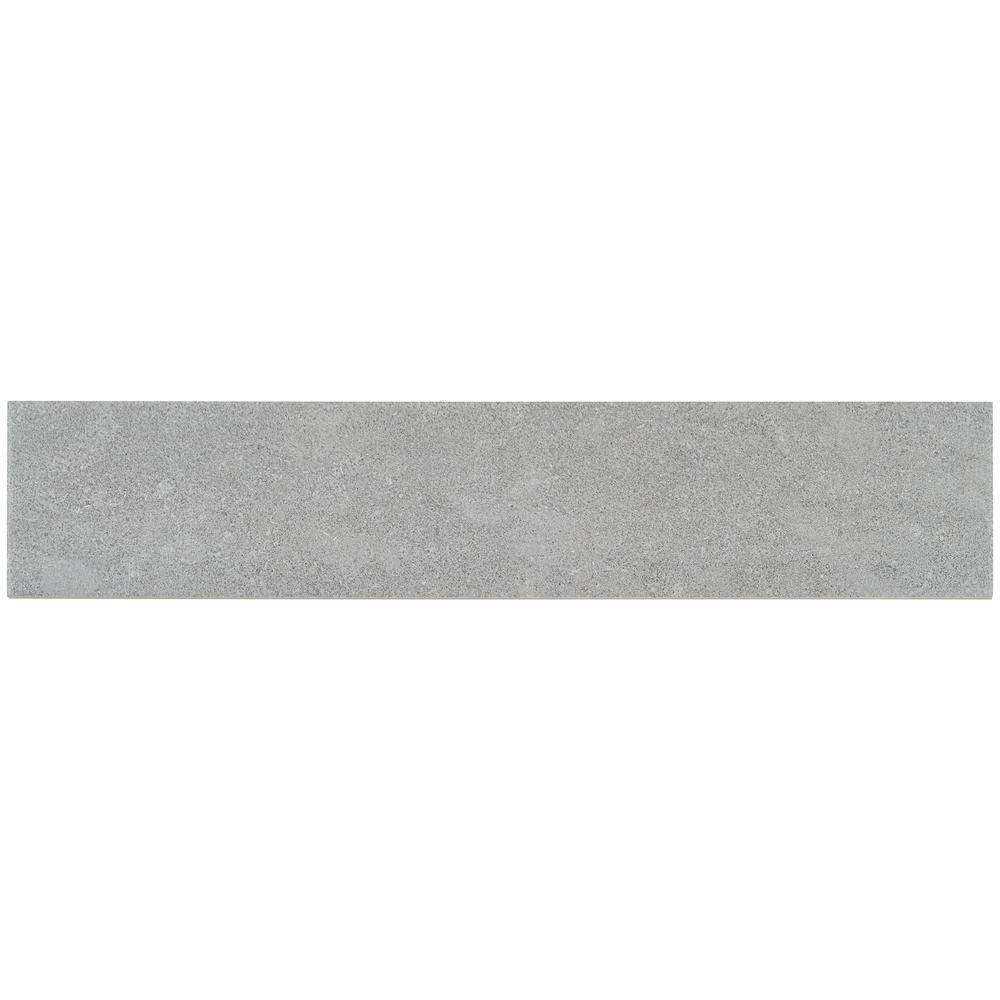 Ivy Hill Tile Sanskrit Gray 3.89 in. x 19.37 in. Matte Porcelain Floor and Wall Tile (7.85 sq. ft.Case) EXT3RD105715