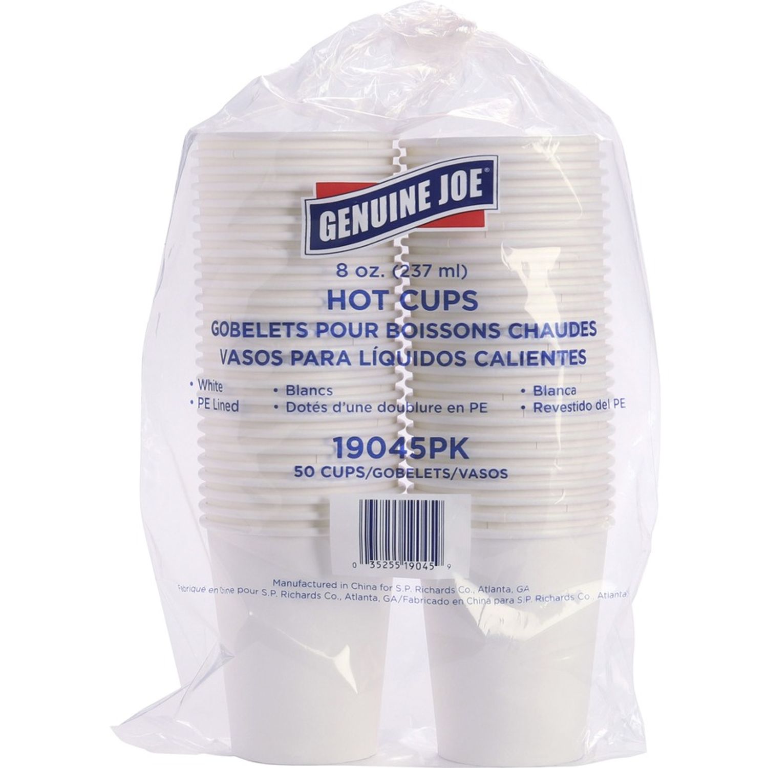 Polyurethane-lined Disposable Hot Cups by Genuine Joe GJO19045