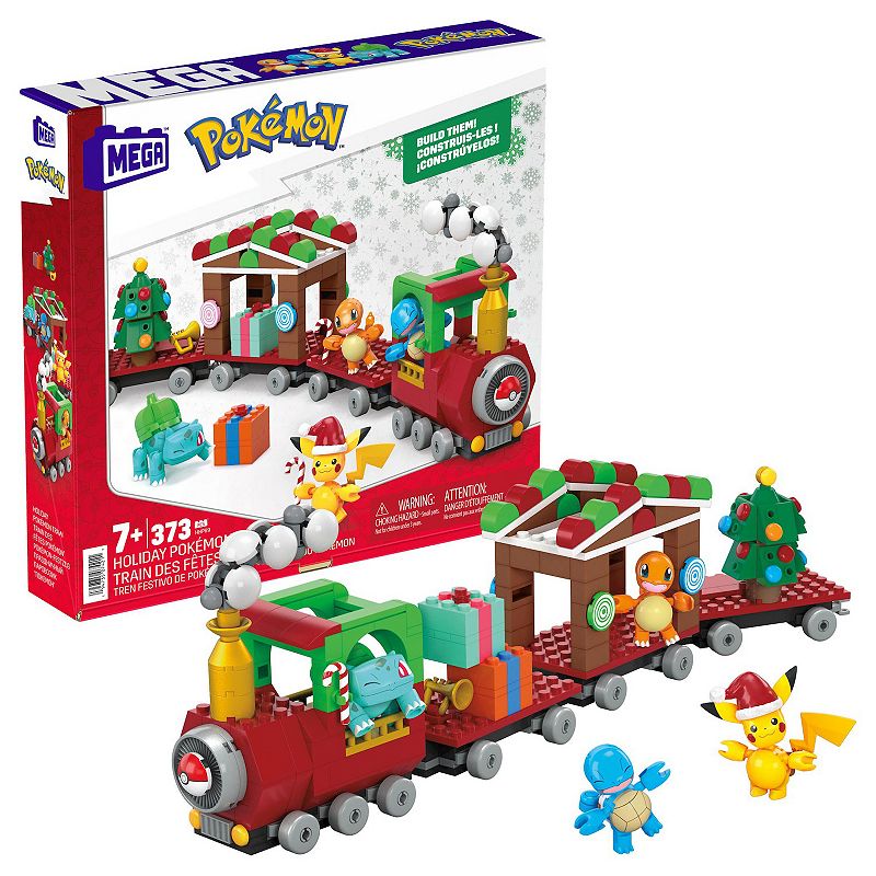 Mega Bloks Mega Pokemon Holiday Train Building Set