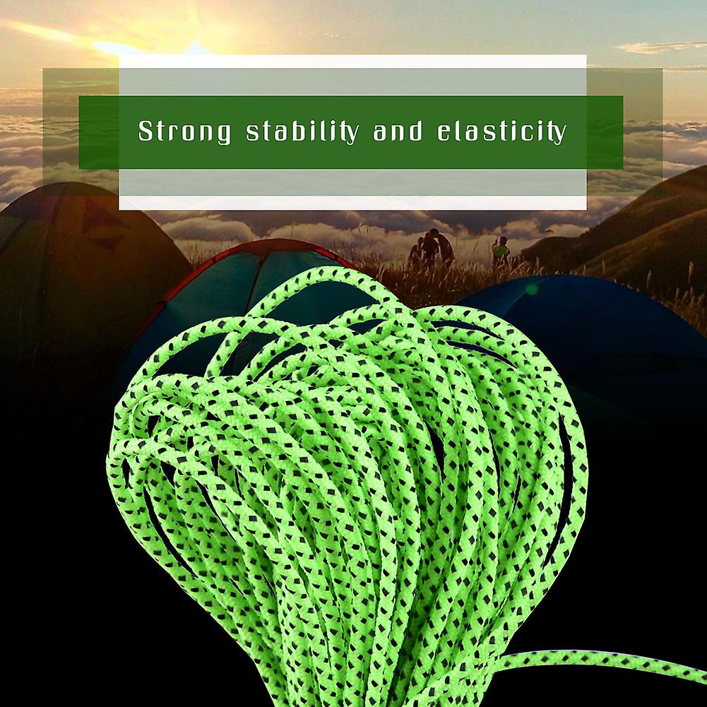 20m Outdoor Camping Tent Awning Reflective Guyline Rope Guy Line Cord Paracord