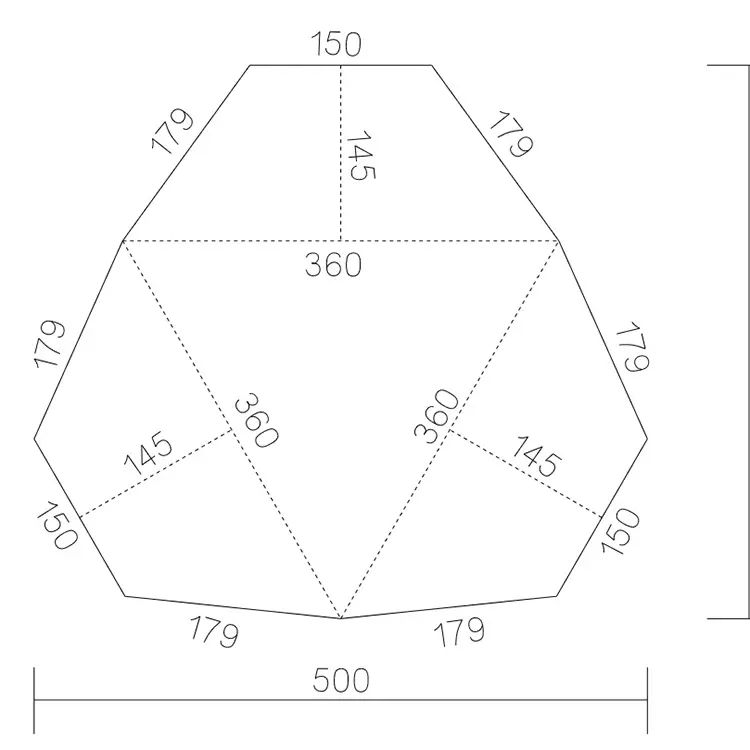 Manufactured OEM Hot Sale Big Space Dome Tent For Outdoor Camping