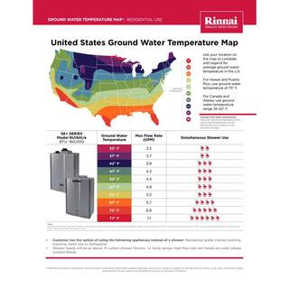 Rinnai Super High Efficiency Plus 9 GPM Residential 160000 BTU Natural Gas Exterior Tankless Water Heater RU160eN