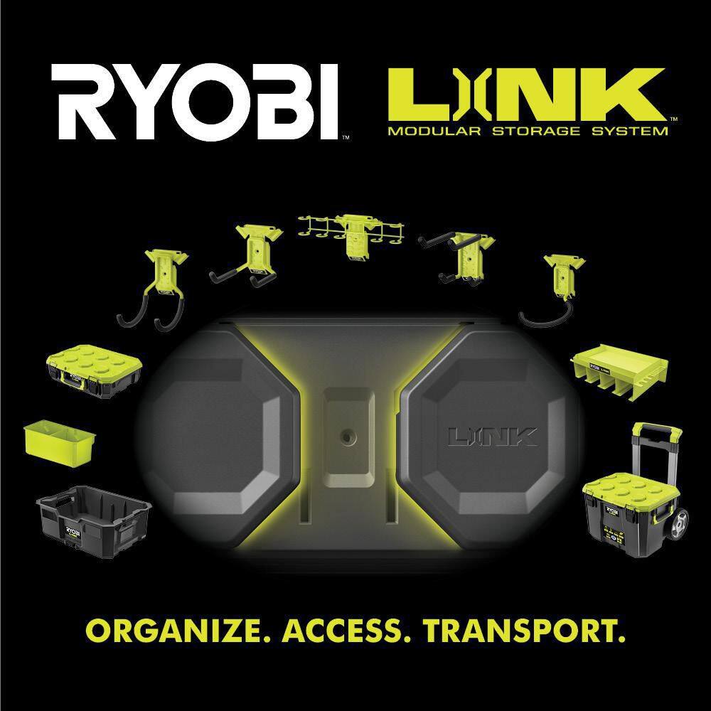 RYOBI LINK Rolling Base with ONE+ 18V LINK Cordless 3 Gal. WetDry Vacuum Kit with 4.0 Ah Battery and 18V Charger STM204-PCL734K