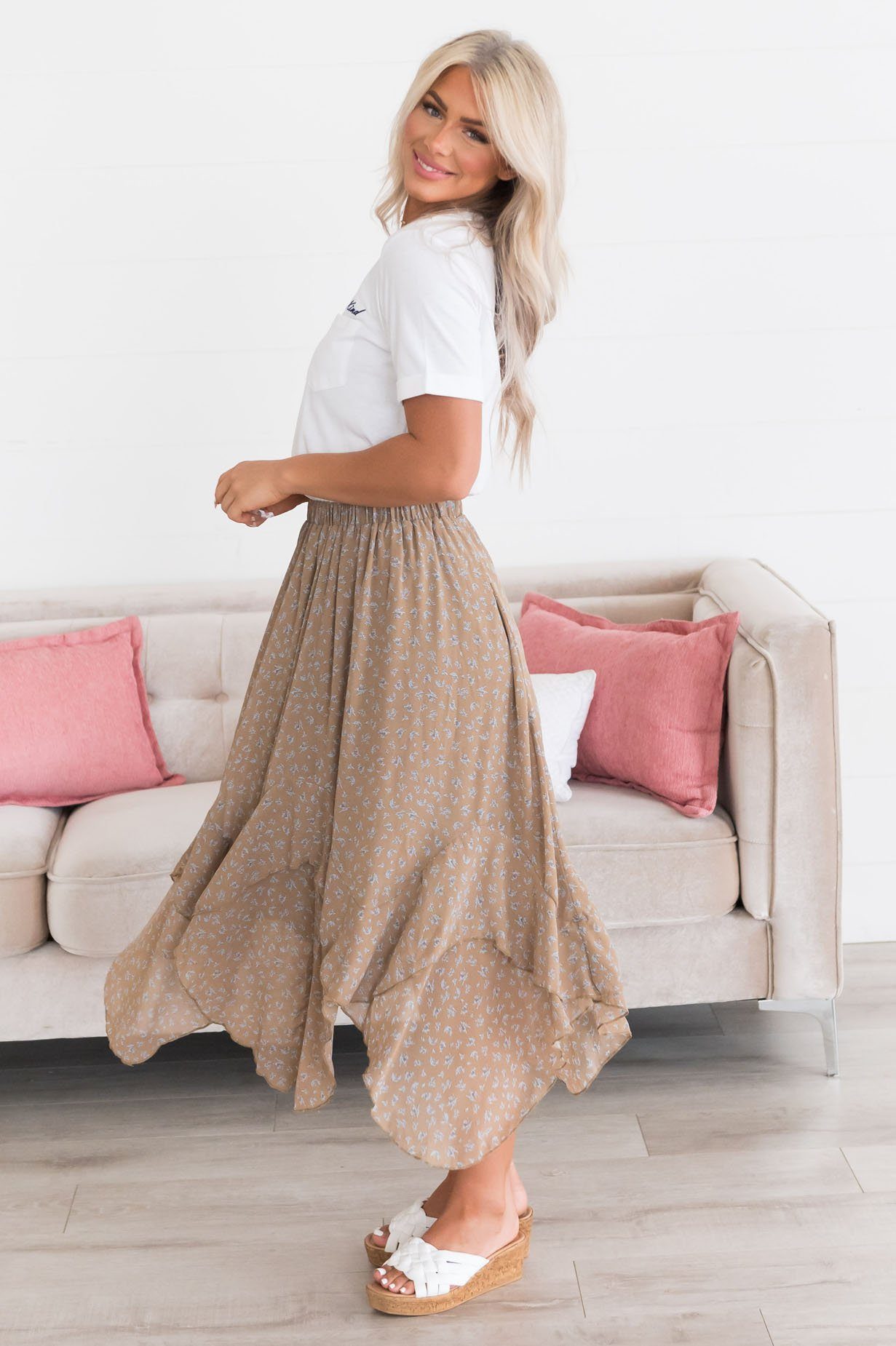 Downtown Date Modest Skirt