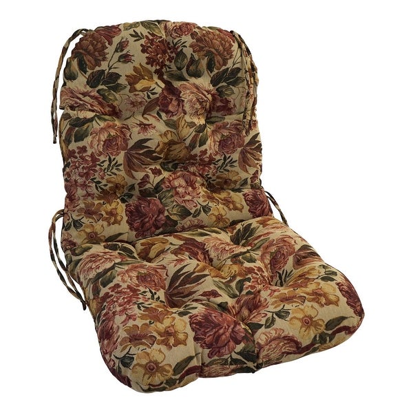 24-inch by 48-inch Tufted Indoor Seat/Back Chair Cushion (Multiple Fabrics) - 24 x 48