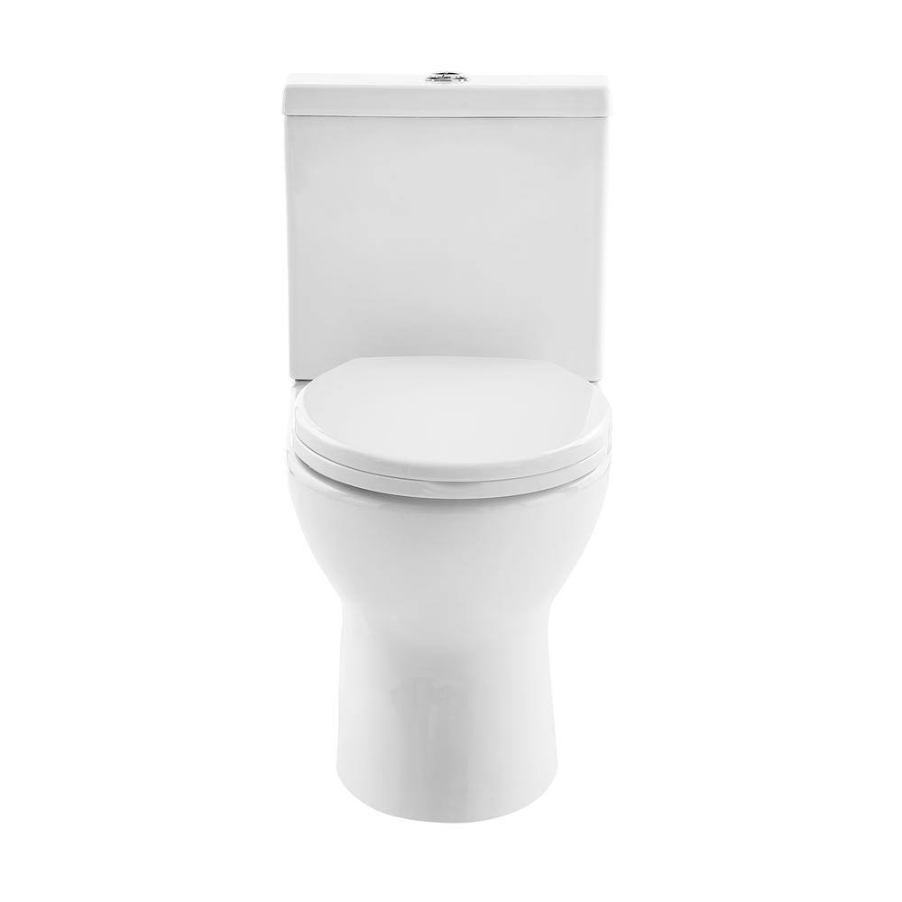 Swiss Madison Cache 2-Piece Elongated Toilet Dual Flush in White SM-2T220