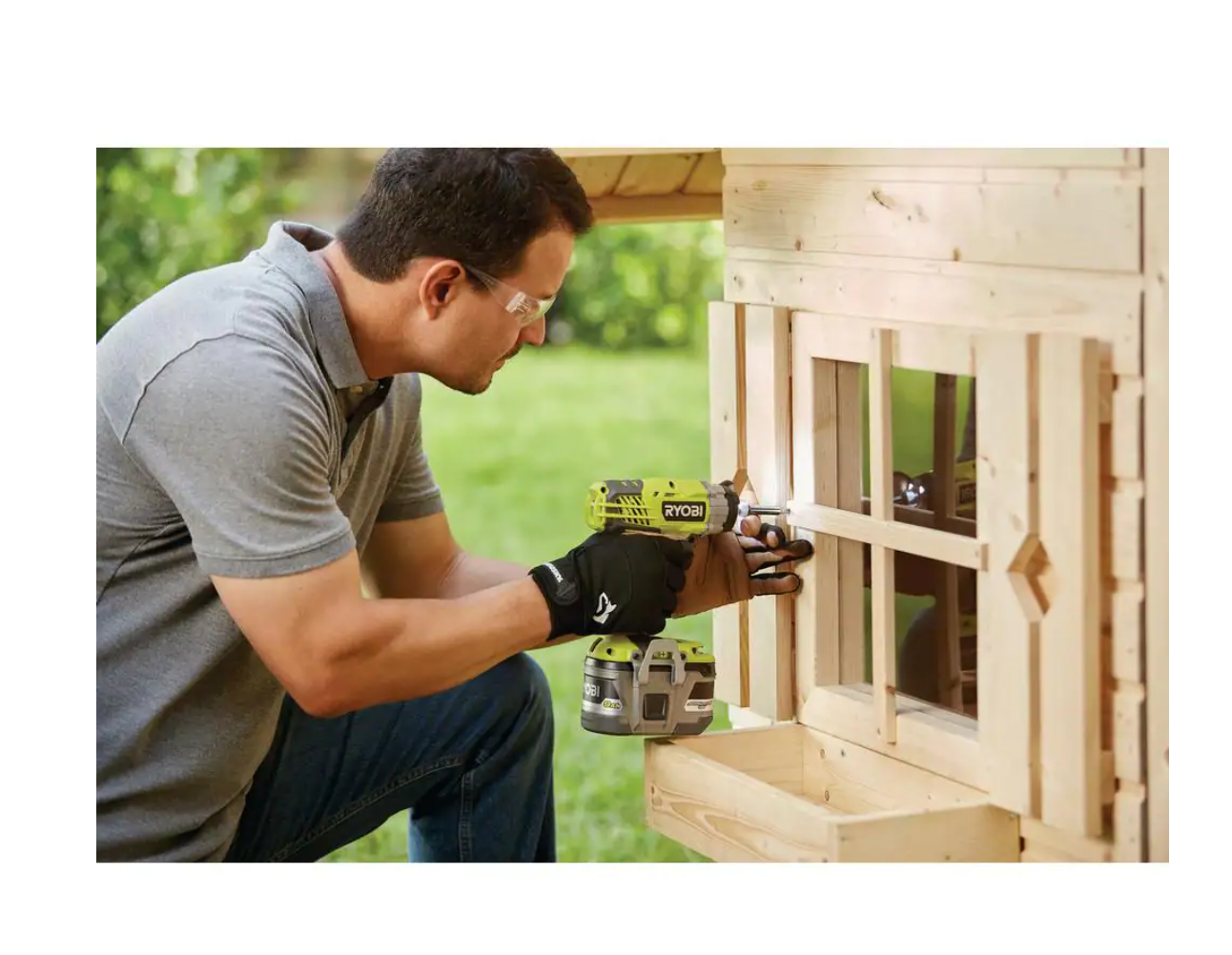 RYOBI P237-AR2040 ONE+ 18V Cordless 3-Speed 1/4 in. Hex Impact Driver (Tool Only) with Impact Rated Driving Kit (70-Piece)