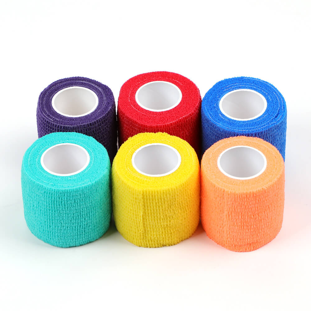 Bluerockt 50mm Tattoo Tape Grip Cover Self-adhesive Elastic Bandage Handle 6Pcs