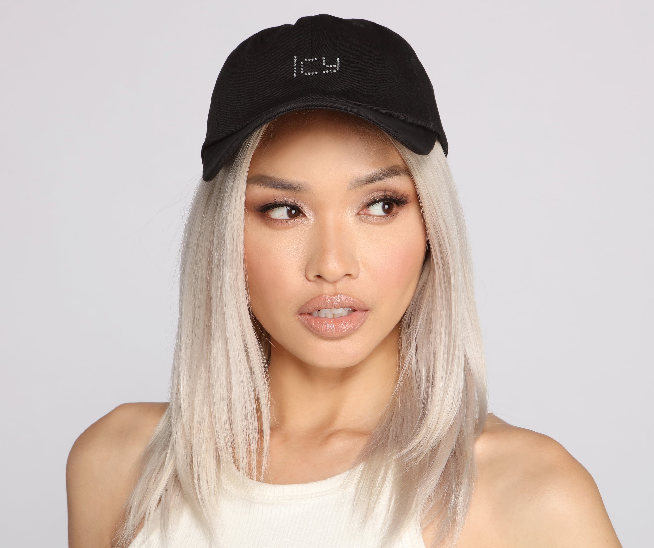 So Icy Rhinestone Baseball Cap