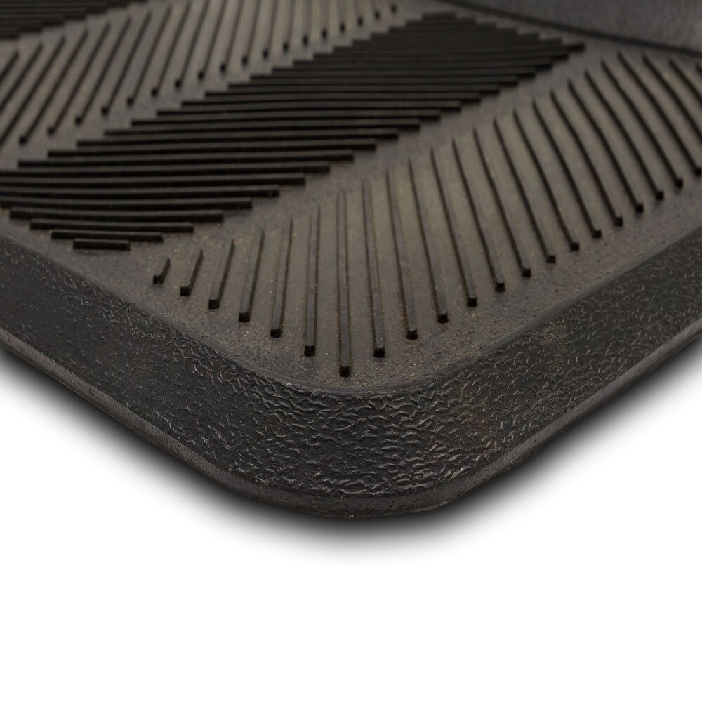 Mohawk Home Black Rubber Boot Tray Utility Mat 1' 4\