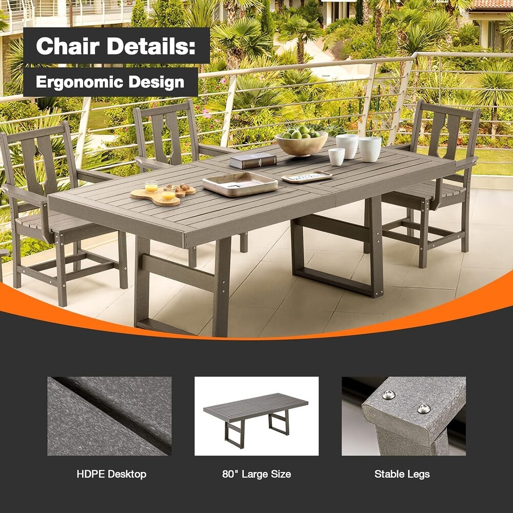 EROMMY Stainless Steel Dining Table