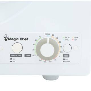 Magic Chef 2.6 cu. ft. White Compact Electric Dryer MCSDRY1S