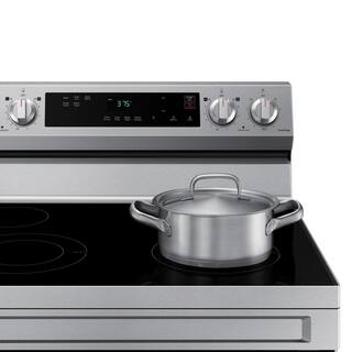  6.3 cu. ft. Smart Freestanding Electric Range with Steam Clean in Stainless Steel NE63A6111SS