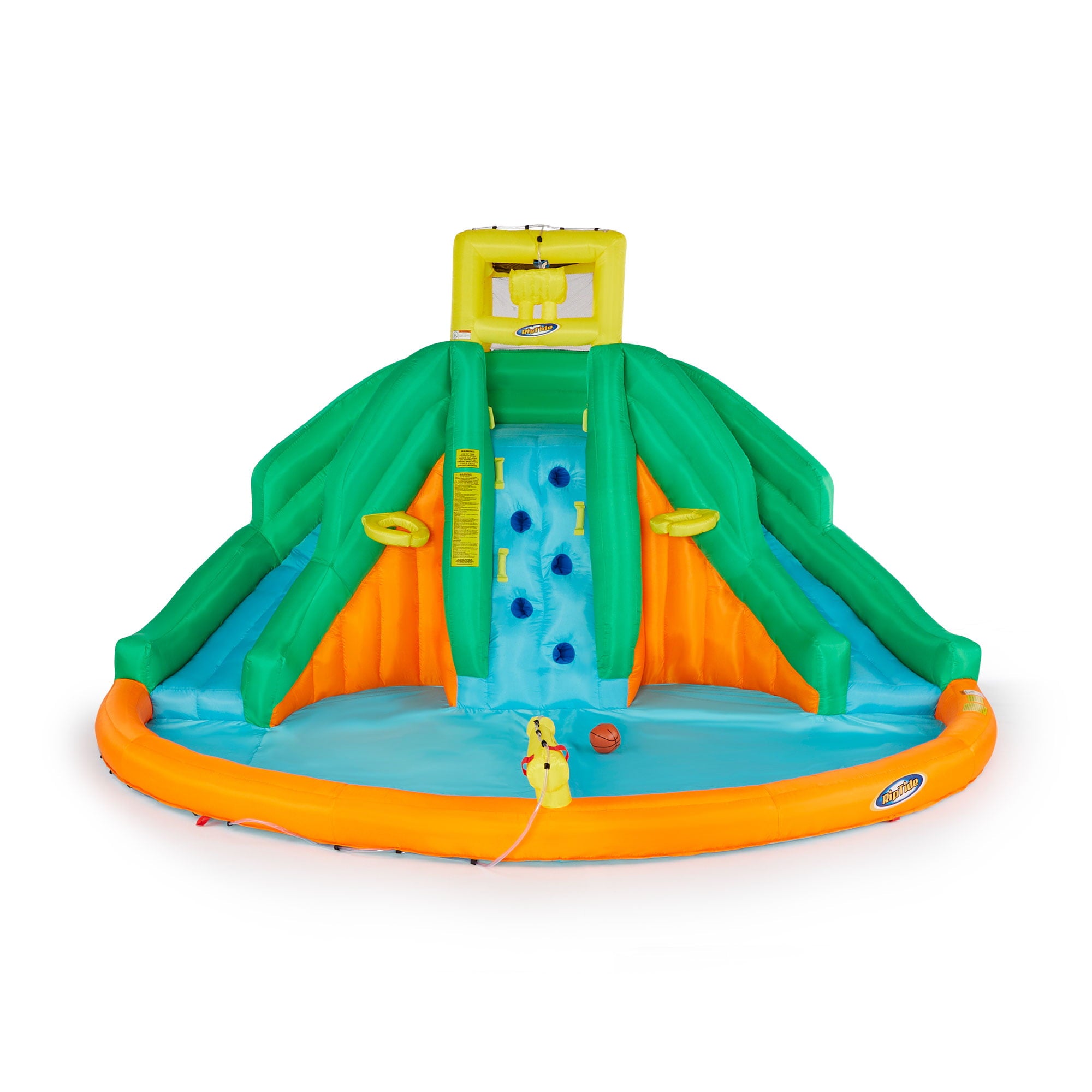 Kahuna 90475 Twin Peaks Kids Inflatable Splash Pool Backyard Water Slide Park