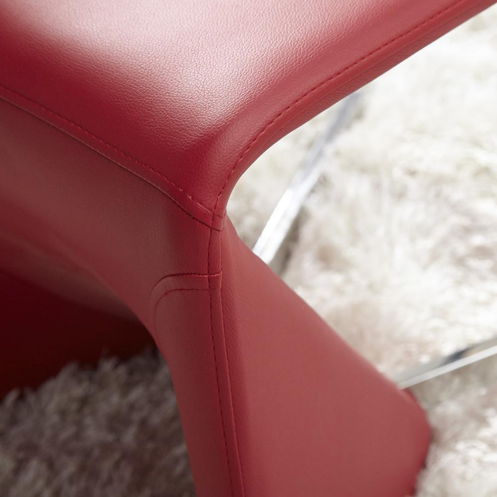 Bernice Dining Chairs in Red   Contemporary   Dining Chairs   by BisonOffice  Houzz