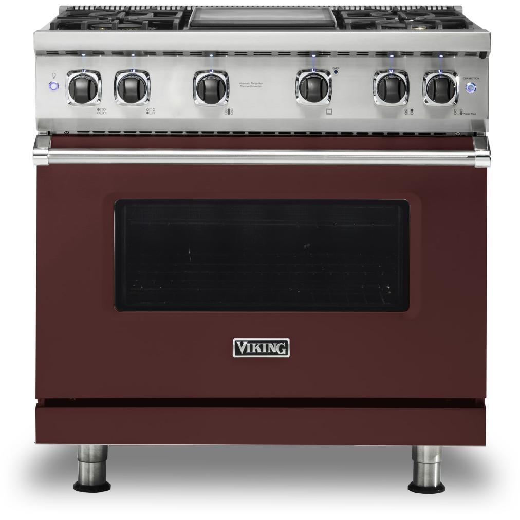 Viking 36-inch Freestanding Gas Range with GourmetGlo VGR536-4GKA