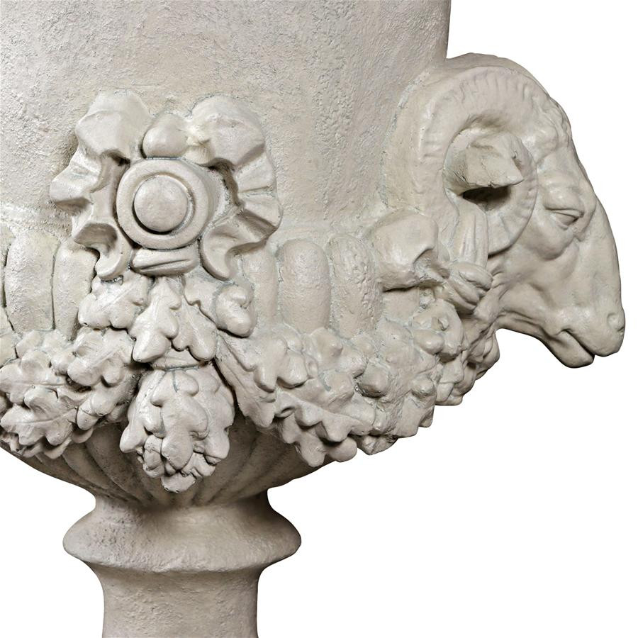 Design Toscano Hermes Rams Head Garden Urn   Traditional   Outdoor Pots And Planters   by Kolibri Decor  Houzz