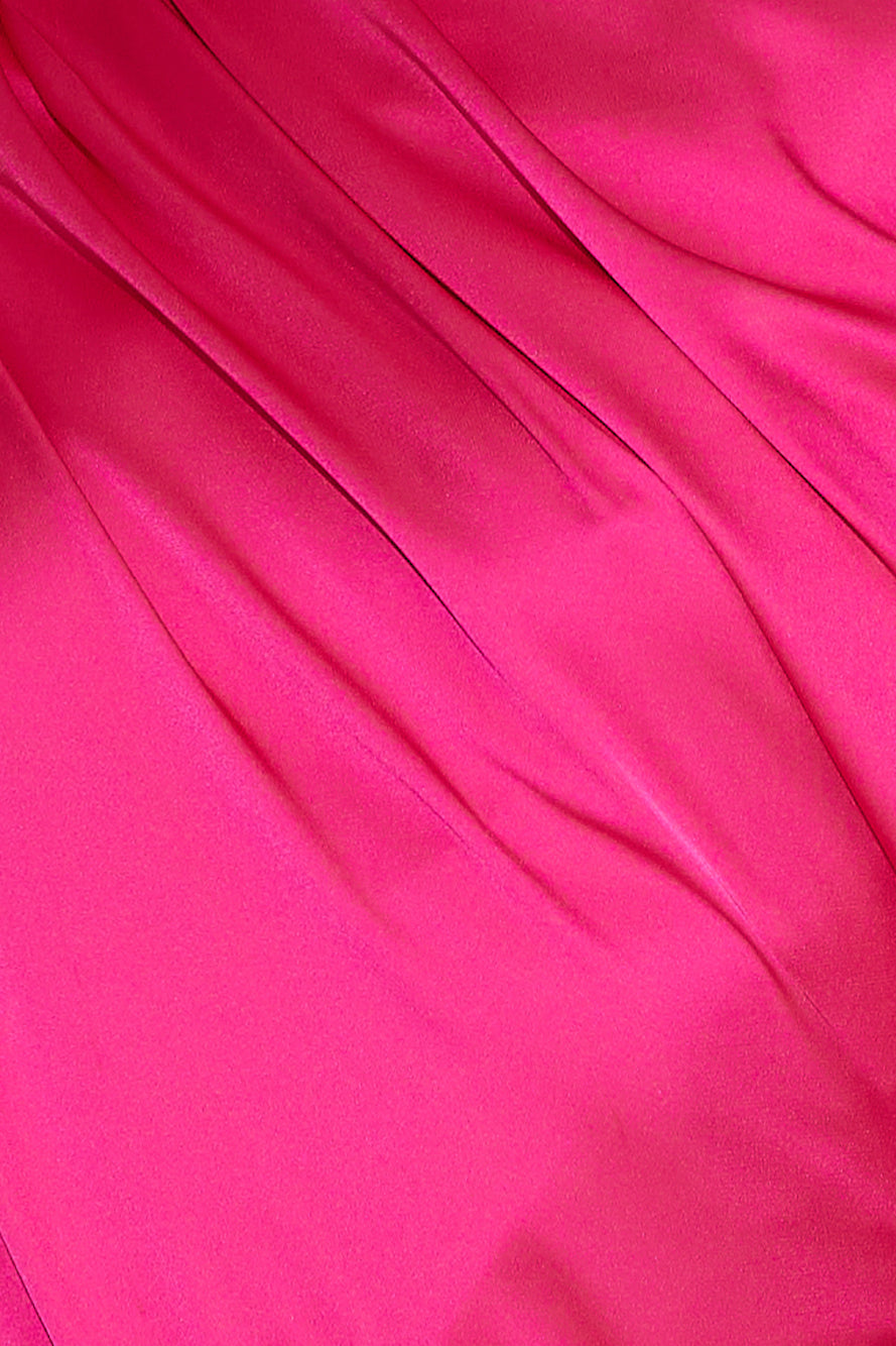 Party To Attend Midi Dress Fuschia