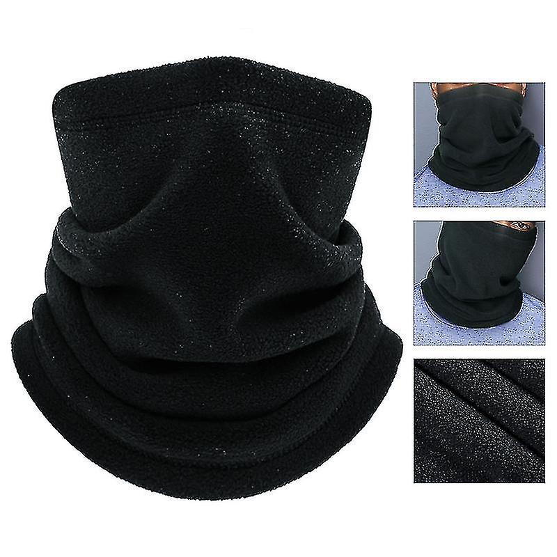 Winter Scarf Solid Color Windproof Fleece Warm Anti-static Outdoor Headwear For Skating