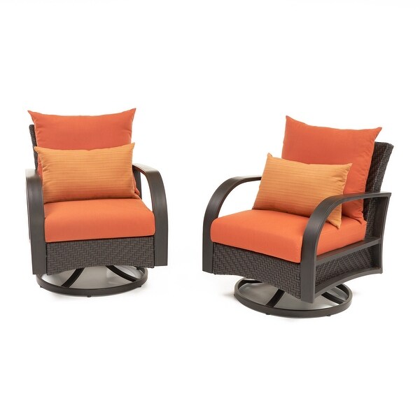 Barcelo 7 Piece Sunbrella Outdoor Patio Motion Club Seating Set