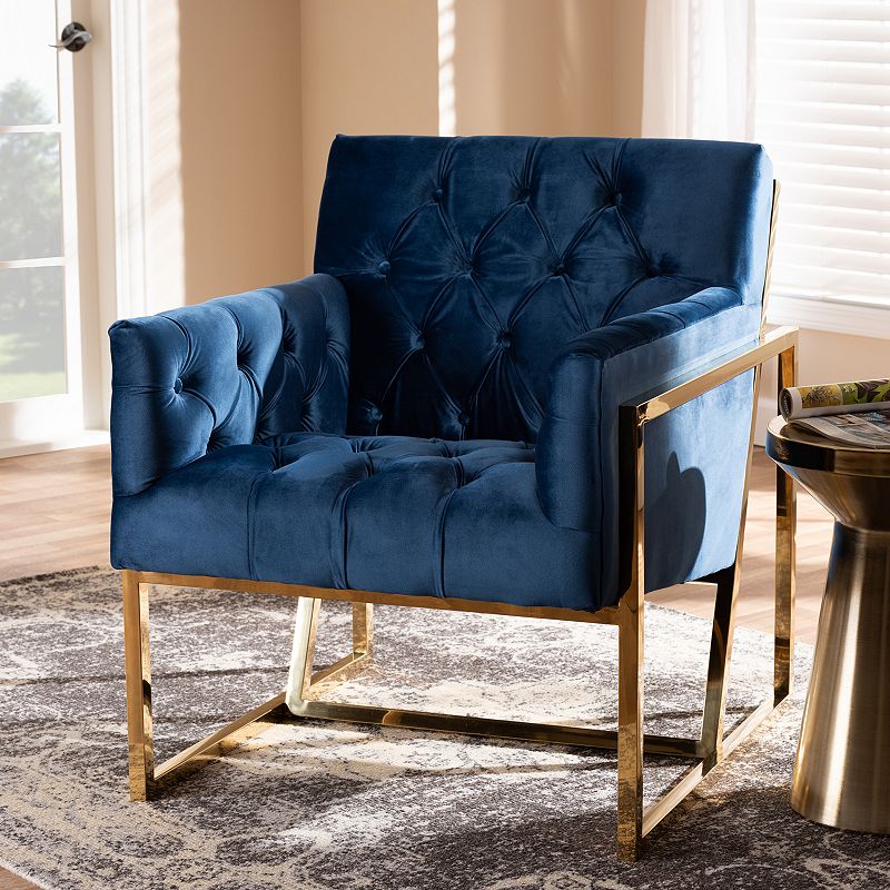 Baxton Studio Milano Tufted Accent Chair