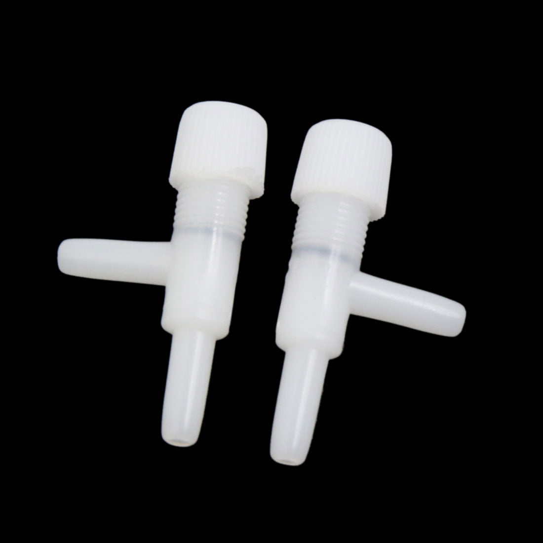 10pcs White Plastic 2-Way Air Control Valves Aquarium Fish Tank Accessories Set