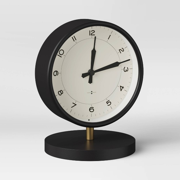 Table Clock Matte Black